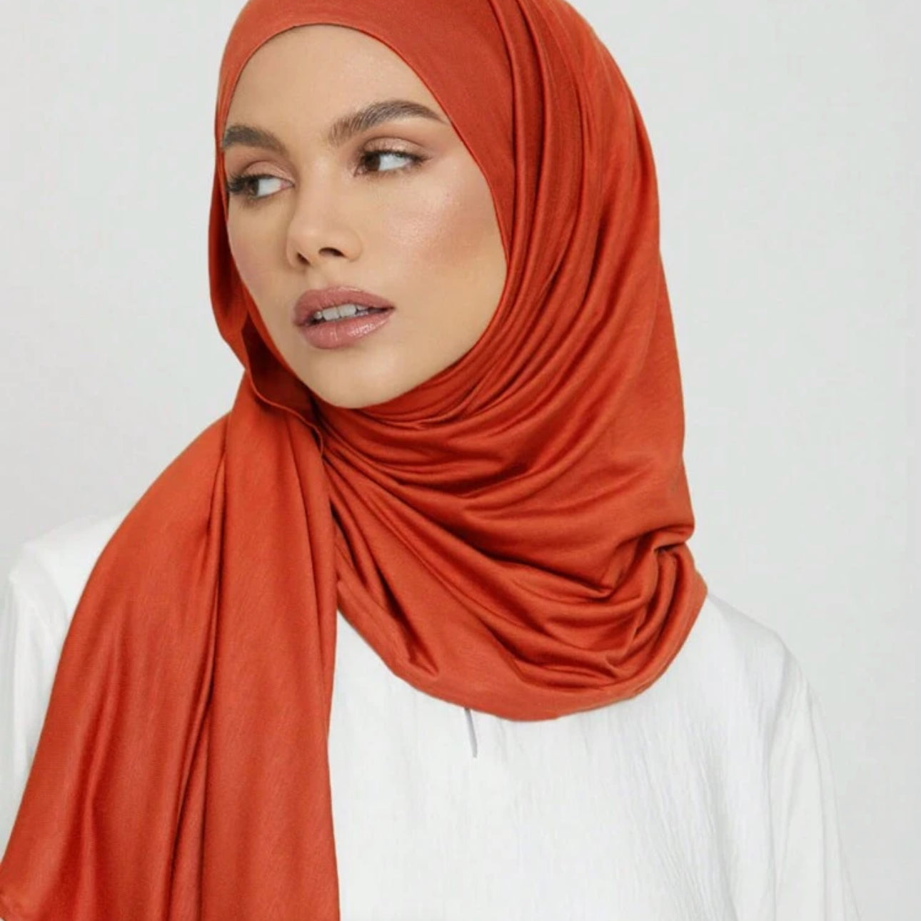 Burnt orange hijab