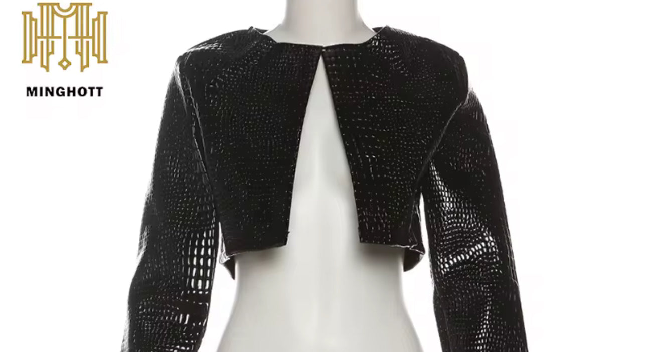 Black Crocodile Jacket